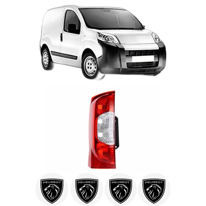 Lampa Stop Spate Stanga PEUGEOT BIPPER (AA_) din 2008-2010, Auto, TYC, 4x Stickere auto cu PEUGEOT