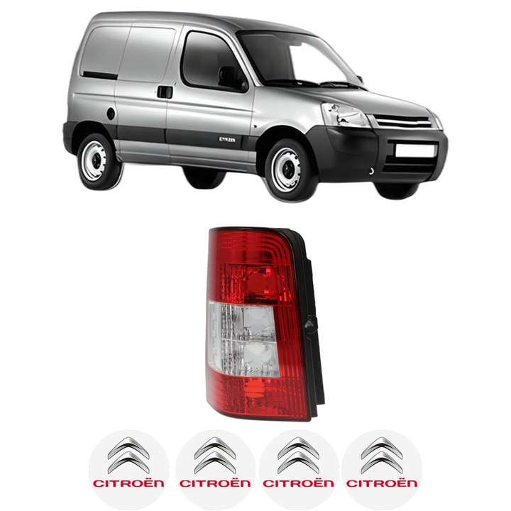 Lampa Stop Spate Stanga CITROEN BERLINGO / BERLINGO FIRST Box Body/MPV (M_) din 1996-2011, Auto, TYC, 4x Stickere auto cu CITROEN