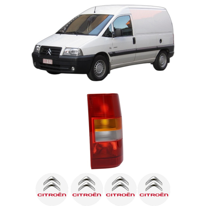 Lampa Stop Spate Dreapta CITROEN JUMPY I (U6U_) din 1995-2006, Auto, TYC, 4x Stickere auto cu CITROEN