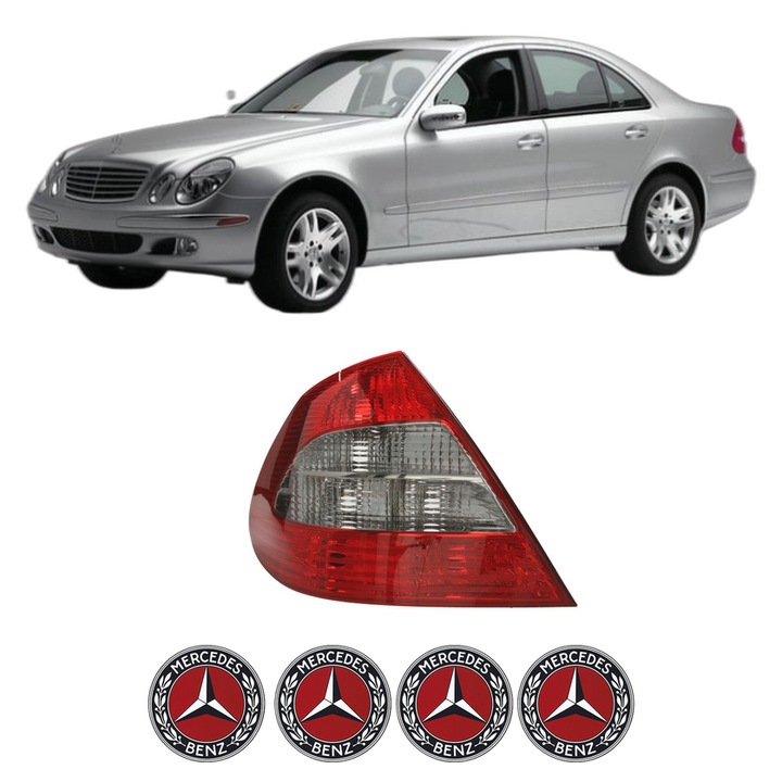 Lampa Stop Spate Stanga MERCEDES-BENZ E-CLASS Platform/Chassis (VF211) din 2003-2006, Auto, TYC, 4x Stickere auto cu MERCEDES-BENZ