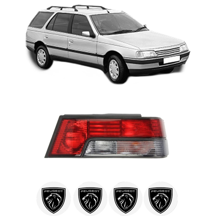 Lampa Stop Spate Dreapta PEUGEOT 405 I Break (15E) din 1988-1992, Auto, DEPO, 4x Stickere auto cu PEUGEOT
