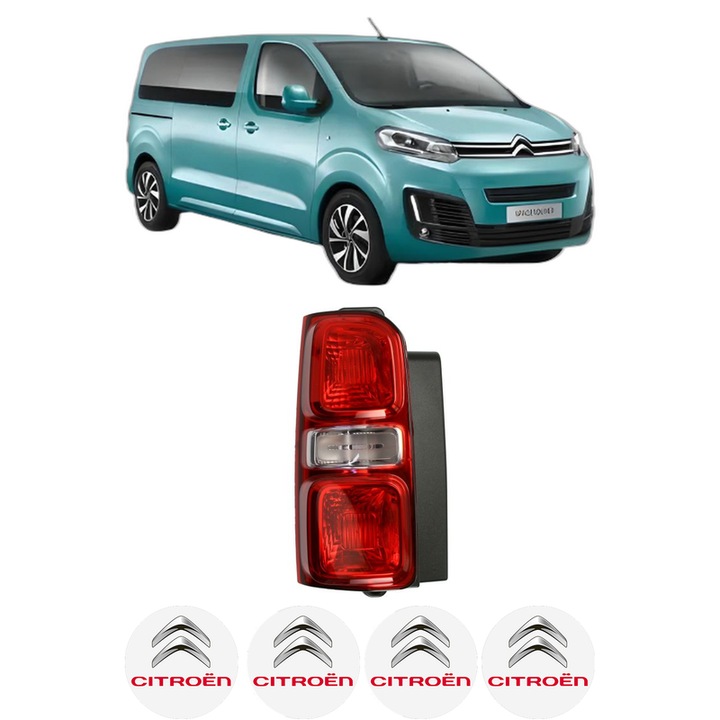 Lampa Stop Spate Stanga CITROEN SPACETOURER Bus (V_) din 2016-2023, Auto, TYC, 4x Stickere auto cu CITROEN