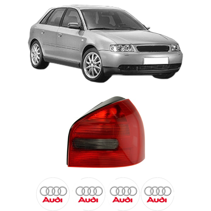 Lampa Stop Spate Dreapta AUDI A3 (8L1) din 1996-2003, Auto, TYC, 4x Stickere auto cu AUDI