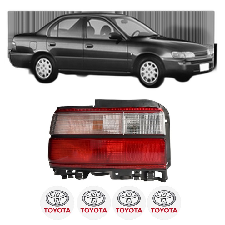 Lampa Stop Spate Stanga TOYOTA COROLLA (_E9_) din 1987-1993, Auto, DEPO, 4x Stickere auto cu TOYOTA