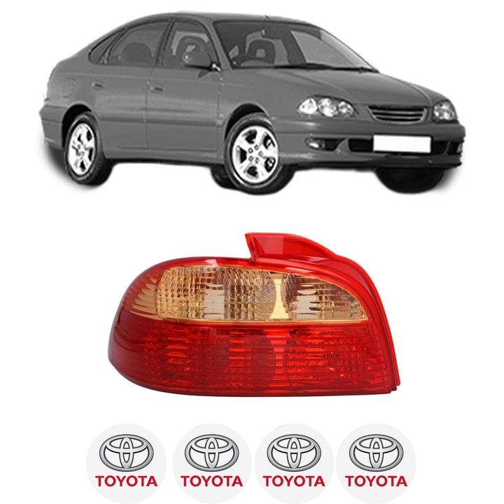 Lampa Stop Spate Stanga TOYOTA AVENSIS Liftback (_T22_) din 1997-2003, Auto, DEPO, 4x Stickere auto cu TOYOTA