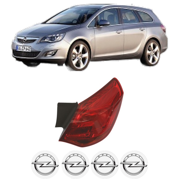 Lampa Stop Spate Dreapta OPEL ASTRA J Sports Tourer (P10) din 2010-2015, Auto, DEPO, 4x Stickere auto cu OPEL