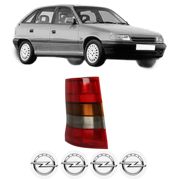 Lampa Stop Spate Dreapta OPEL ASTRA F Saloon (T92) din 1991-1998, Auto, TYC, 4x Stickere auto cu OPEL