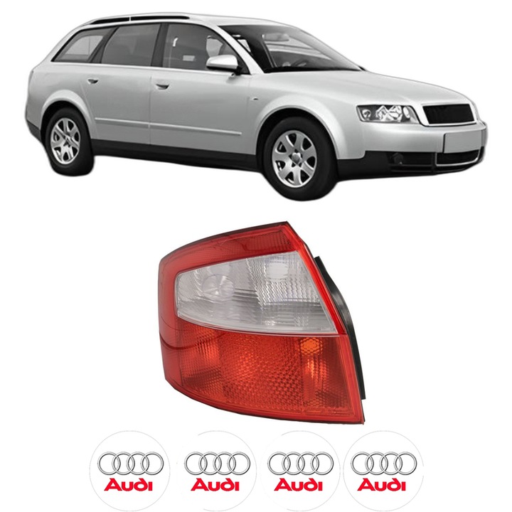 Lampa Stop Spate Stanga AUDI A4 B6 Avant (8E5) din 2001-2004, Auto, TYC, 4x Stickere auto cu AUDI
