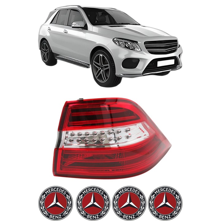 Lampa Stop Spate Dreapta MERCEDES-BENZ GLE (W166) din 2015-2018, Auto, DEPO, 4x Stickere auto cu MERCEDES-BENZ