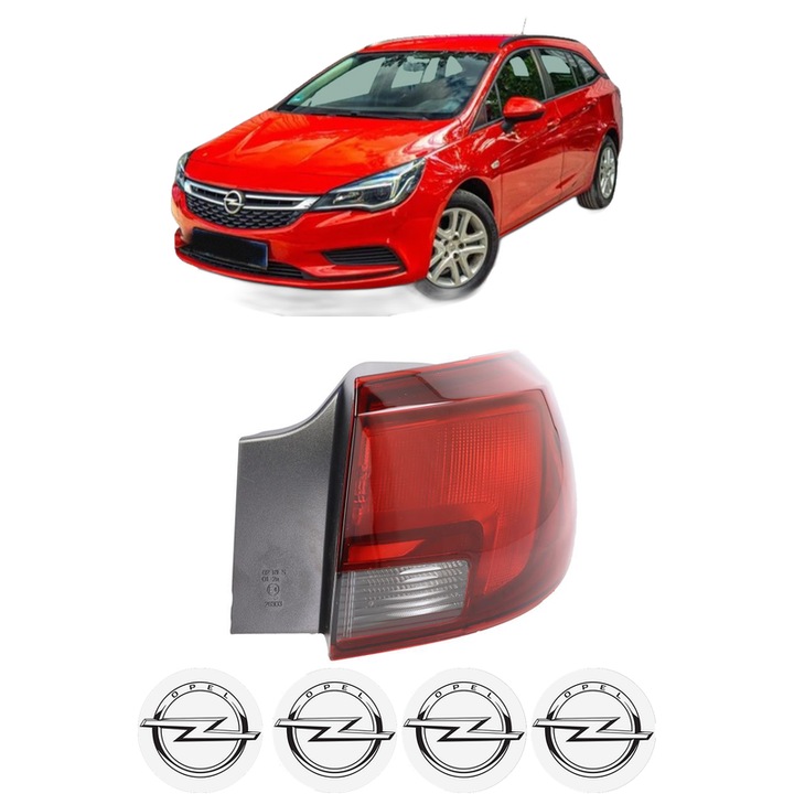 Lampa Stop Spate Dreapta OPEL ASTRA K (B16) din 2015-2022, Auto, DEPO, 4x Stickere auto cu OPEL