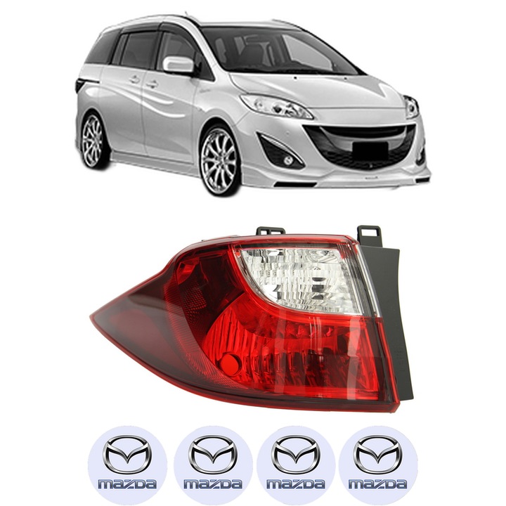 Lampa Stop Spate Stanga MAZDA 5 (CW) din 2010, Auto, DEPO, 4x Stickere auto cu MAZDA