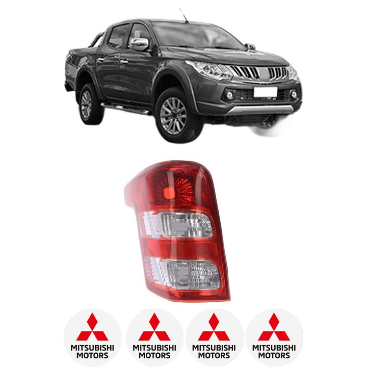 Lampa Stop Spate Stanga MITSUBISHI L200 / TRITON (KJ_, KK_, KL_) din 2014-2019, Auto, DEPO, 4x Stickere auto cu MITSUBISHI