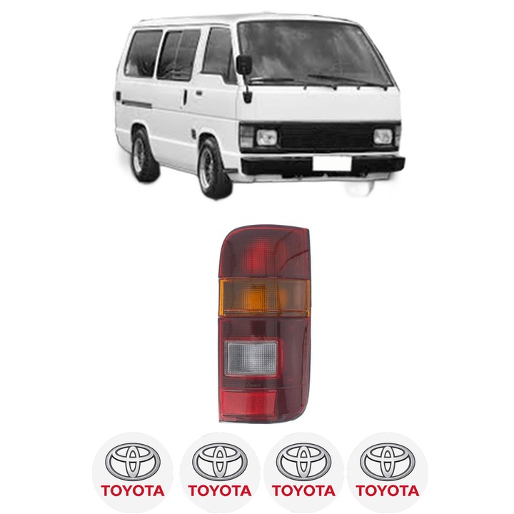 Lampa Stop Spate Dreapta TOYOTA HIACE IV Bus (_H1_) din 1987-2004, Auto, DEPO, 4x Stickere auto cu TOYOTA