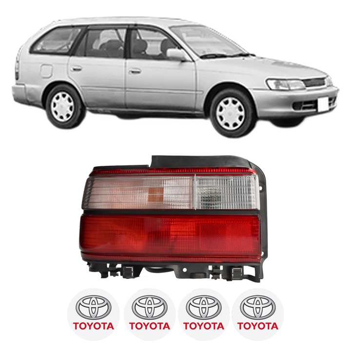 Lampa Stop Spate Stanga TOYOTA COROLLA Estate (_E10_) din 1992-1997, Auto, DEPO, 4x Stickere auto cu TOYOTA