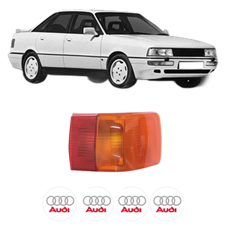 Lampa Stop Spate Dreapta AUDI 90 B3 (893, 894, 8A2) din 1987-1991, Auto, DEPO, 4x Stickere auto cu AUDI
