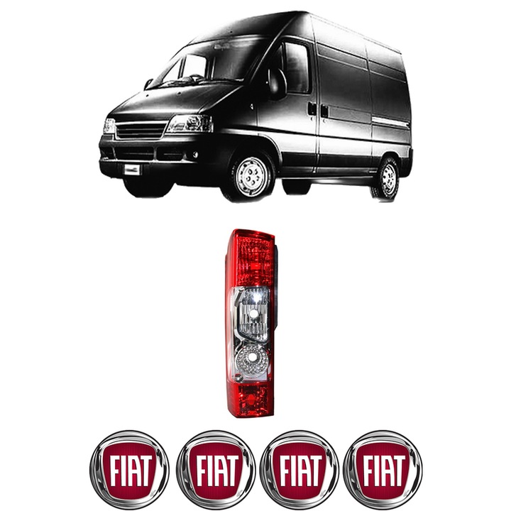 Lampa Stop Spate Stanga FIAT DUCATO Van (244_) din 2001-2018, Auto, TYC, 4x Stickere auto cu FIAT