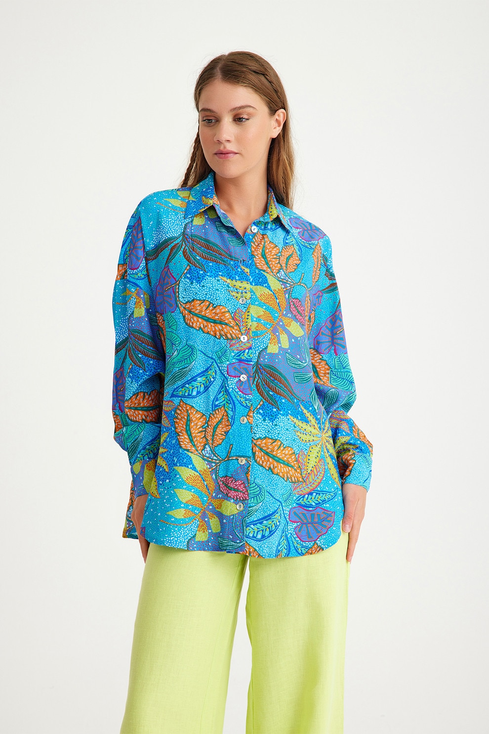 Just Like You, Camasa regular-fit cu model, Multicolor, 40