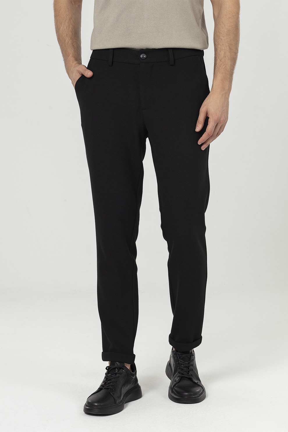 Just Like You, Pantaloni chino uni, Negru, L