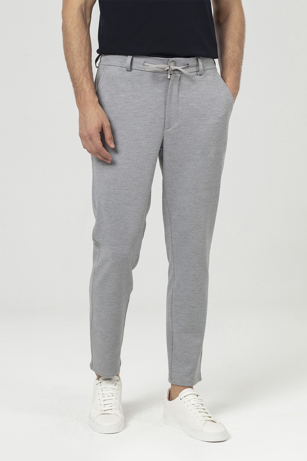 Just Like You, Pantaloni conici cu snur, Gri deschis, S