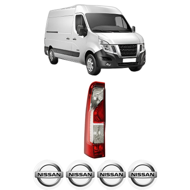 Lampa Stop Spate Stanga NISSAN NV400 Van (X62, X62B) din 2011-2020, Auto, DEPO, 4x Stickere auto cu NISSAN