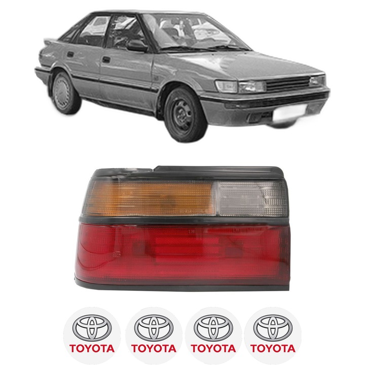 Lampa Stop Spate Stanga TOYOTA COROLLA Liftback (_E9_) din 1987-1993, Auto, DEPO, 4x Stickere auto cu TOYOTA
