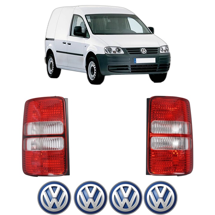 Set Stopuri Spate Stanga Dreapta Volkswagen CADDY III MPV (2KB, 2KJ, 2CB, 2CJ) din 2004-2015, Auto, TYC, 4x Stickere auto cu Volkswagen