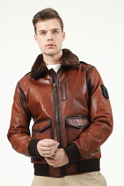 Jacket Club, maro, Luminous Brown