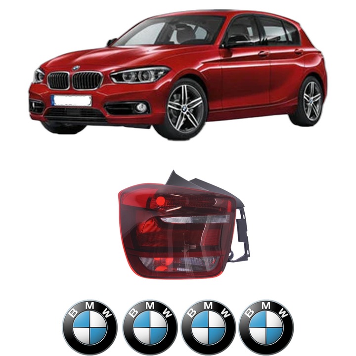Lampa Stop Spate Stanga BMW Seria 1 (F20) din 2011-2019, Auto, DEPO, 4x Stickere auto cu BMW