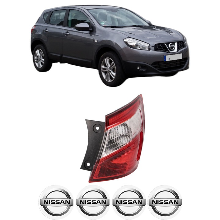 Lampa Stop Spate Dreapta NISSAN QASHQAI I VAN (J10) din 2013-2014, Auto, TYC, 4x Stickere auto cu NISSAN