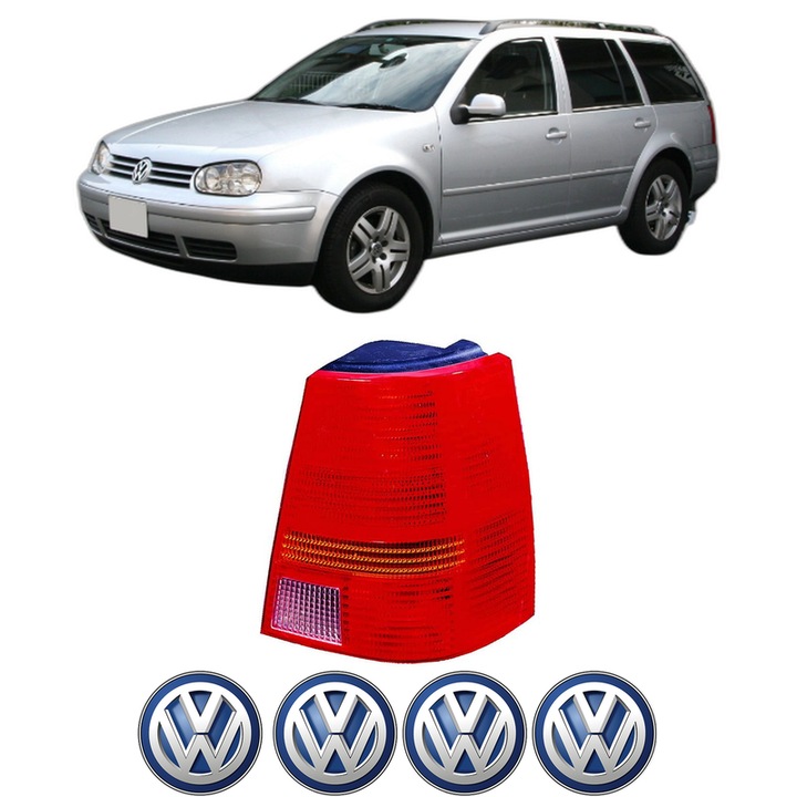 Lampa Stop Spate Dreapta Volkswagen GOLF VAN IV Variant (1J5) din 1999-2006, Auto, DEPO, 4x Stickere auto cu Volkswagen