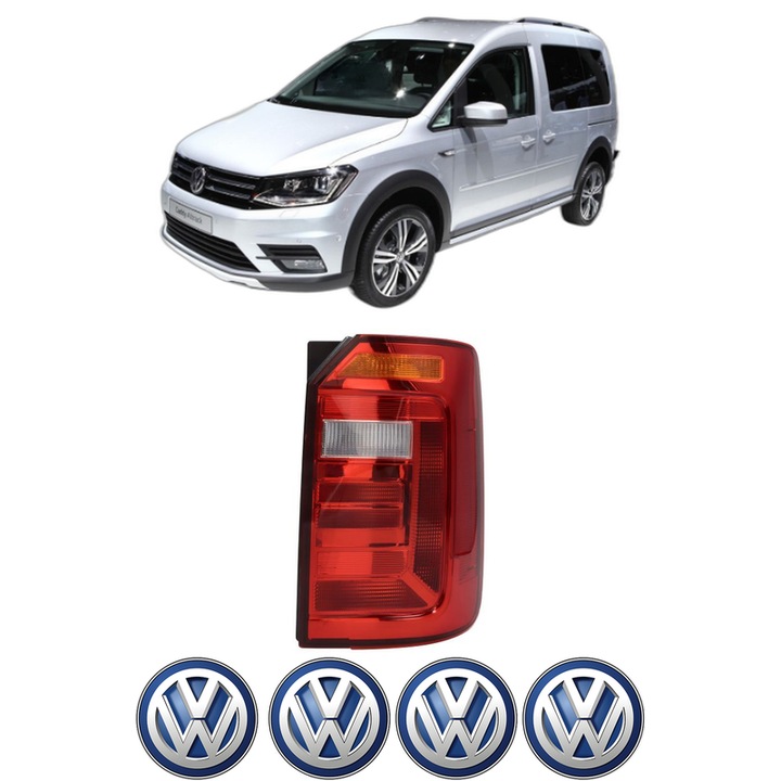 Lampa Stop Spate Dreapta Volkswagen CADDY ALLTRACK IV MPV (SAB) din 2015-2020, Auto, TYC, 4x Stickere auto cu Volkswagen