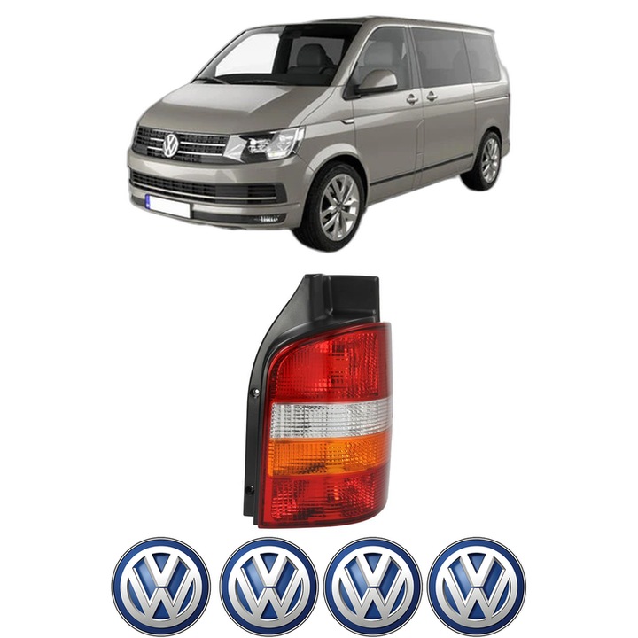 Lampa Stop Spate Dreapta Volkswagen TRANSPORTER T5 Bus (7HB, 7HJ, 7EB, 7EJ) din 2003-2015, Auto, TYC, 4x Stickere auto cu Volkswagen