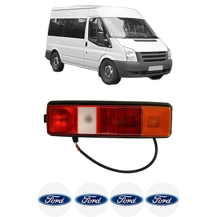 Lampa Stop Spate Dreapta / Stanga FORD TRANSIT Bus (FD_ _, FB_ _, FS_ _, FZ_ _, FC_ _) din 2000-2014, Auto, TYC, 4x Stickere auto cu FORD