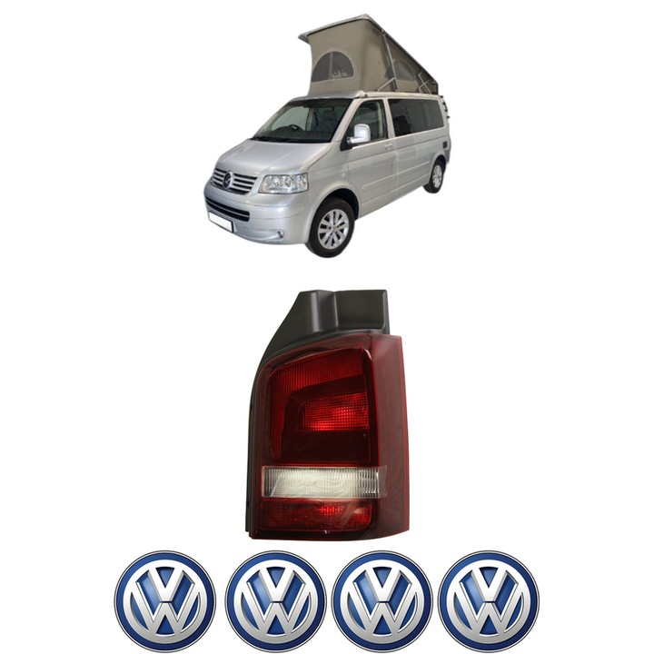 Lampa Stop Spate Dreapta Volkswagen CALIFORNIA T5 Camper (7EC, 7EF, 7EG, 7HF, 7HC) din 2007-2015, Auto, DEPO, 4x Stickere auto cu Volkswagen