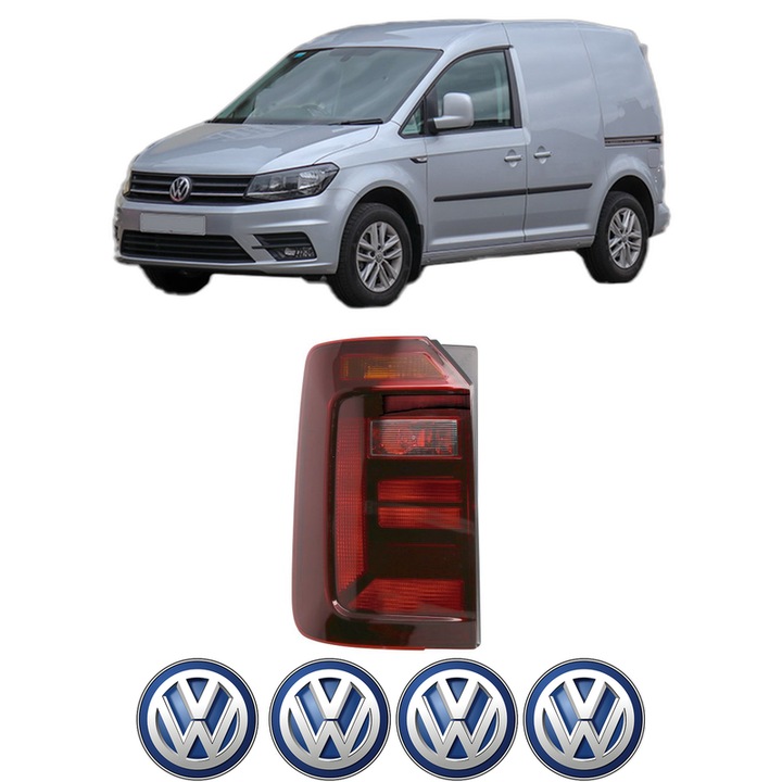 Lampa Stop Spate Stanga Volkswagen CADDY ALLTRACK IV Box Body/MPV (SAA) din 2015-2020, Auto, DEPO, 4x Stickere auto cu Volkswagen
