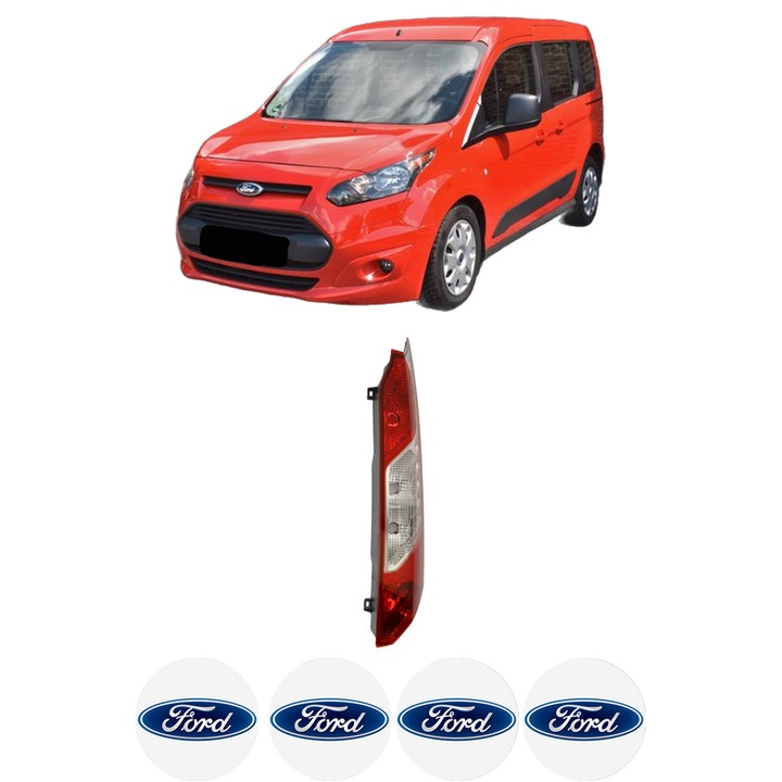 Lampa Stop Spate Dreapta FORD TOURNEO CONNECT / GRAND TOURNEO CONNECT V408 MPV din 2013-2022, Auto, TYC, 4x Stickere auto cu FORD
