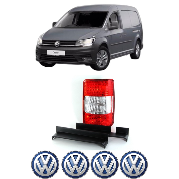 Lampa Stop Spate Dreapta Volkswagen CADDY III Box Body/MPV (2KA, 2KH, 2CA, 2CH) din 2004-2015, Auto, TYC, 4x Stickere auto cu Volkswagen