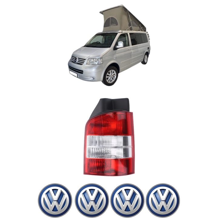 Lampa Stop Spate Dreapta Volkswagen CALIFORNIA T5 Camper (7EC, 7EF, 7EG, 7HF, 7HC) din 2007-2015, Auto, DEPO, 4x Stickere auto cu Volkswagen