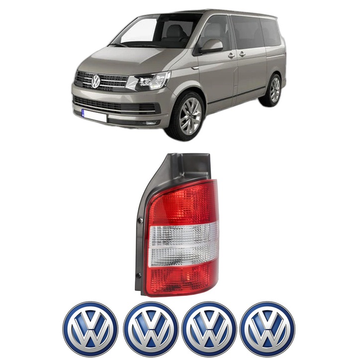 Lampa Stop Spate Dreapta Volkswagen TRANSPORTER T5 Bus (7HB, 7HJ, 7EB, 7EJ) din 2003-2015, Auto, TYC, 4x Stickere auto cu Volkswagen