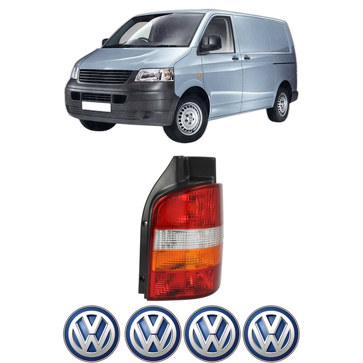 Lampa Stop Spate Dreapta Volkswagen TRANSPORTER T5 Van (7HA, 7HH, 7EA, 7EH) din 2003-2015, Auto, TYC, 4x Stickere auto cu Volkswagen