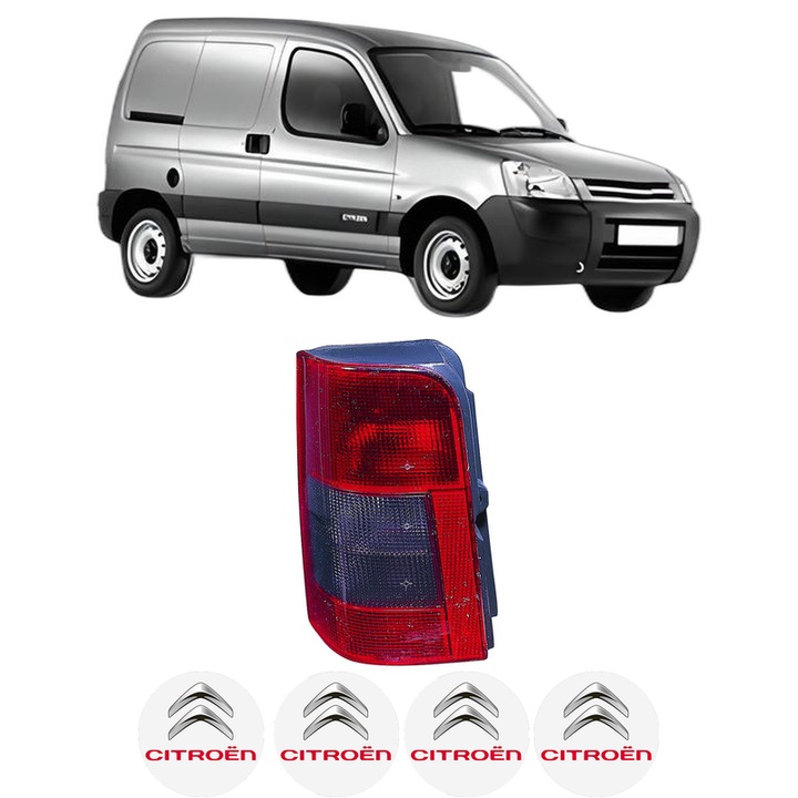 Lampa Stop Spate Dreapta CITROEN BERLINGO / BERLINGO FIRST Box Body/MPV (M_) din 1996-2011, Auto, DEPO, 4x Stickere auto cu CITROEN