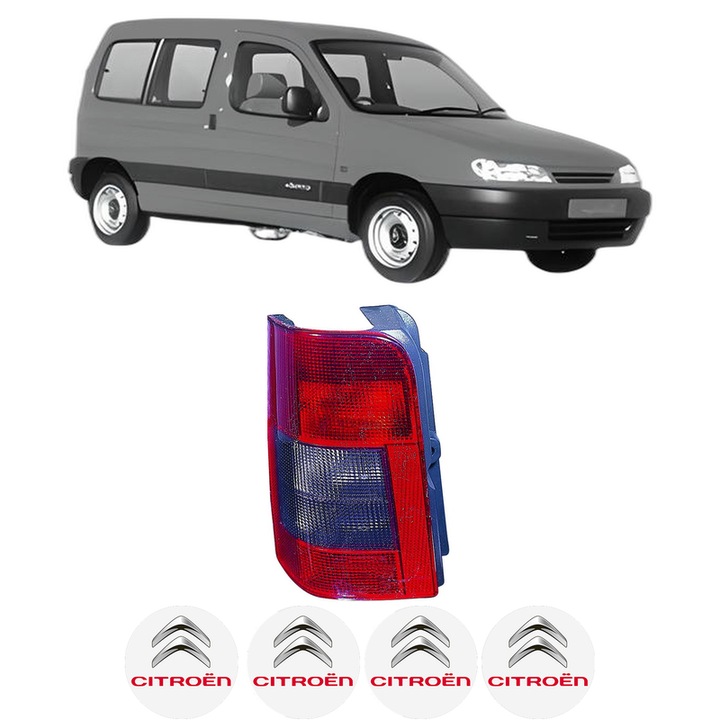 Lampa Stop Spate Dreapta CITROEN BERLINGO / BERLINGO FIRST MPV (MF_, GJK_, GFK_) din 1996-2011, Auto, DEPO, 4x Stickere auto cu CITROEN