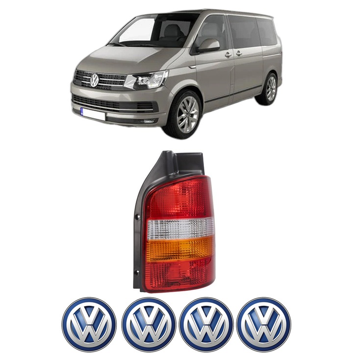 Lampa Stop Spate Dreapta Volkswagen TRANSPORTER T5 Bus (7HB, 7HJ, 7EB, 7EJ) din 2003-2015, Auto, TYC, 4x Stickere auto cu Volkswagen