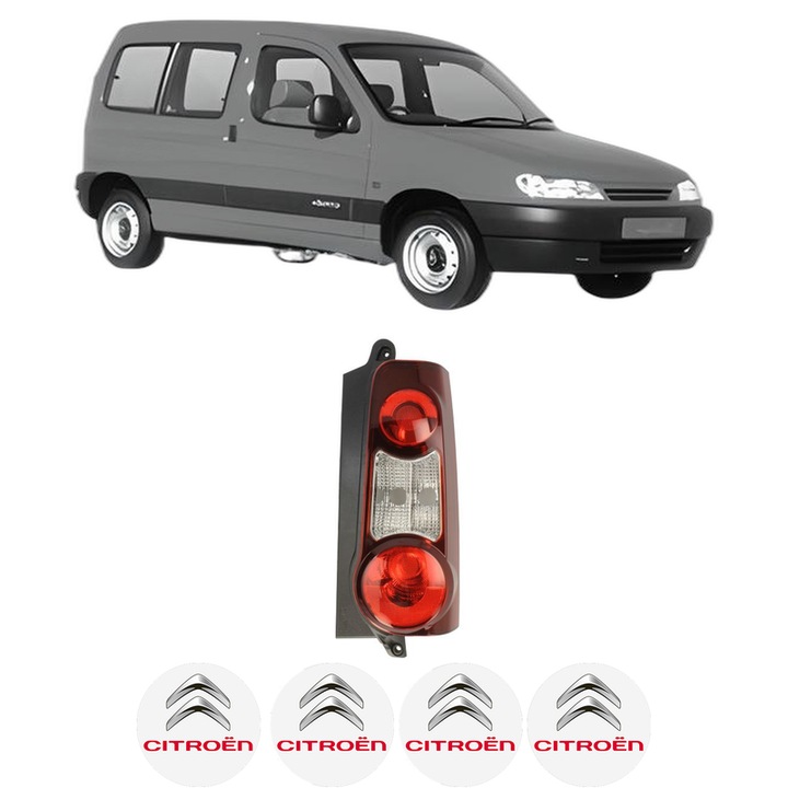 Lampa Stop Spate Dreapta CITROEN BERLINGO / BERLINGO FIRST MPV (MF_, GJK_, GFK_) din 1996-2011, Auto, TYC, 4x Stickere auto cu CITROEN