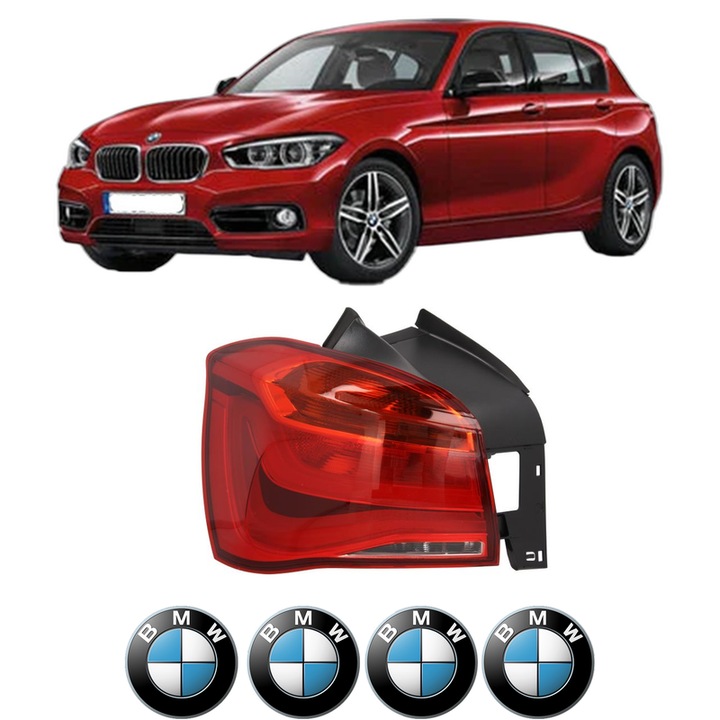 Lampa Stop Spate Stanga BMW Seria 1 (F20) din 2011-2019, Auto, DEPO, 4x Stickere auto cu BMW