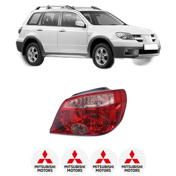Lampa Stop Spate Dreapta MITSUBISHI OUTLANDER I (CU_W) din 2002-2007, Auto, DEPO, 4x Stickere auto cu MITSUBISHI