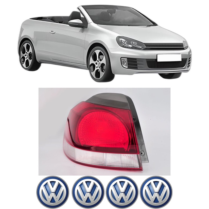 Lampa Stop Spate Stanga Volkswagen GOLF VI Convertible (517) din 2011-2016, Auto, DEPO, 4x Stickere auto cu Volkswagen