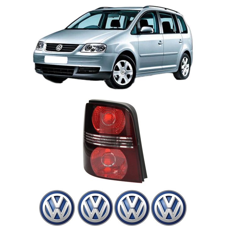 Lampa Stop Spate Stanga Volkswagen TOURAN (1T1, 1T2) din 2003-2010, Auto, DEPO, 4x Stickere auto cu Volkswagen