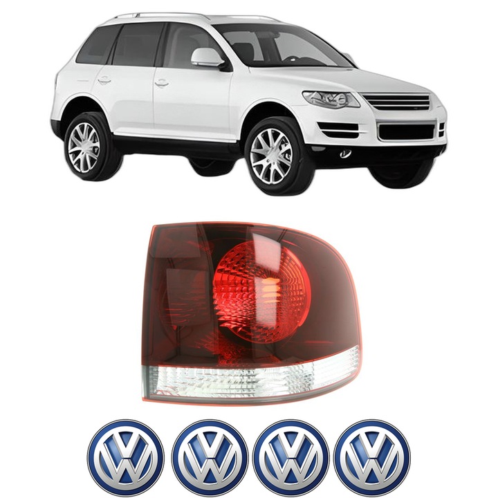 Lampa Stop Spate Dreapta Volkswagen TOUAREG (7LA, 7L6, 7L7) din 2002-2010, Auto, DEPO, 4x Stickere auto cu Volkswagen