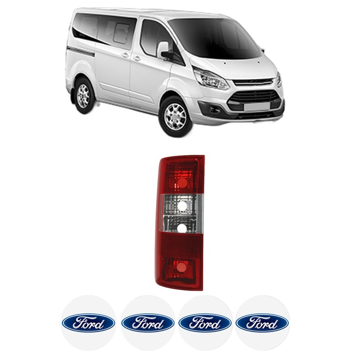 Lampa Stop Spate Stanga FORD TRANSIT TOURNEO Bus din 1994-2014, Auto, TYC, 4x Stickere auto cu FORD